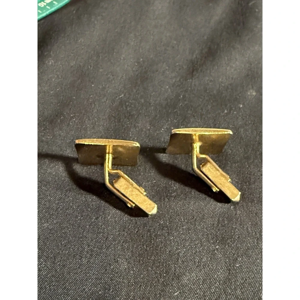 Vintage Black Gold Swank Cufflinks Filigree Ornate Wedding Cuff Link‎ Links Men